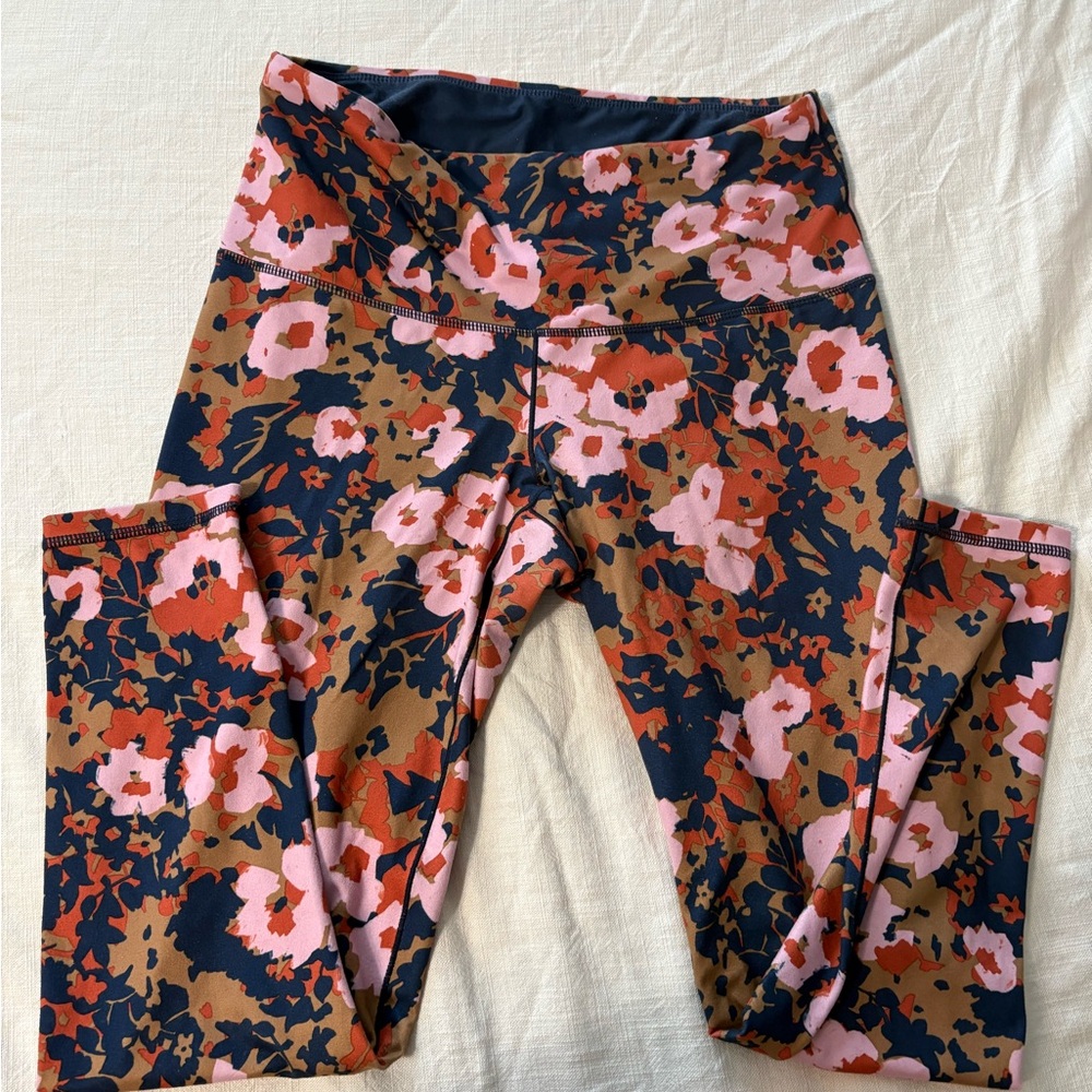 Prana Floral Patterned Leggings -Large
